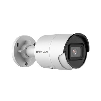 Camera supraveghere de exterior IP Hikvision AcuSense DarkFighter DS-2CD2086G2-IU(4MM)(C), 8MP, IR 40 m, 4 mm, slot card, microfon, PoE, HikVision