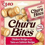 Churu Bites, Recompense pentru Pisici cu Pui, Ton si Somon, 3x10g, Churu