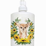 Caroline`s Treasures Carolines Comori CK2945SOAP Chihuahua în floarea-soarelui ceramice Săpun Dispenser Mltcl, 