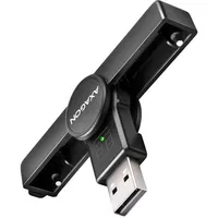 Cititor carduri inteligente / carte de identitate Axagon PocketReader CRE-SMPA, USB 2.0 (Negru), Axagon