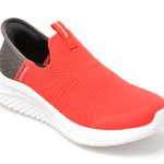 Pantofi SKECHERS rosii, ULTRA FLEX 3.0, din material textil, Skechers