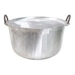 Ceaun tuci aluminiu alimentar, capacitate 60L, fund rotund, cu manere / EXT 10304_1, 