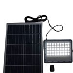 Proiector LED Cu Panou Solar 200W Cu Telecomanda Si Senzor Crepuscular, 