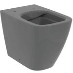 Vas wc stativ rimless plus Ideal Standard i.life B gri lucios back to wall cu capac inclus, Ideal Standard