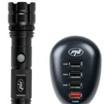 Kit Lanterna PNI Adventure F10, 500 lm, incarcator USB PNI HC41
