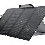 Panou solar pliabil bifacial EcoFlow, 220 W, conector MC4, IP68, Negru