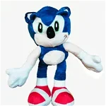 Jucarie de Plus Sonic, 28 cm,cu Snur si Ventuza, Albastru