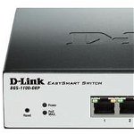 Switch D-Link DGS-1100-08P PoE 8 Porturi Gigabit 802.3x Flow Control Auto MDI/MDIX Fanless 802.1Q VLAN Port Mirroring
