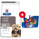 HILL'S Prescription Diet Canine l/d Liver Care hrana dietetica pentru caini cu afectiuni hepatice 10 kg + geantă CADOU