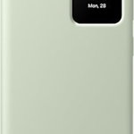 Husa de protectie Samsung Smart View Wallet pentru Galaxy S24, Light Green, Samsung