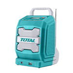 Boxa portabila / radio cu acumulator 20V, difuzor 3W, Bluetooth 4.0 TOTAL TJRLI2001 (fara acumulator si incarcator)