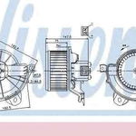 Ventilator habitaclu Aeroterma Citroen NEMO combi NISSENS 87086