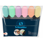 Textmarker Schneider Job Pastel 6/set