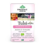 ORGANIC INDIA Ceai Tulsi Trandafir Dulce Antistres & Fermecator BIO, 18 plicuri, ORGANIC INDIA