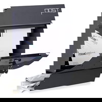 Cutie postala de design cu compartiment ziare, Antracit, 