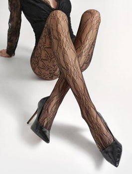 Ciorapi mesh cu model floral Marilyn Charly Z11, Marilyn