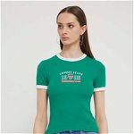 Tommy Jeans tricou Archive Games femei, culoarea verde DW0DW18836, Tommy Jeans