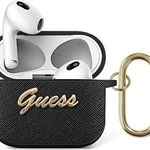 
        Carcasa Guess GUA3SASMK Saffiano Script Metal compatibila cu Apple AirPods 3 Negru        Cod produs: 59323
      