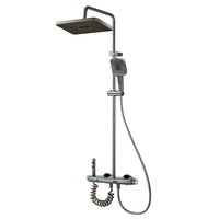 Set de dus smart cu baterie, iHunt C846, Display LED, afisaj digital, 4 moduri de curgere a apei, ajustabil