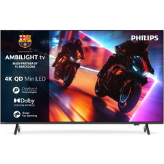 Televizor Smart 164 cm 65" 4K QD MiniLED Philips AMBILIGHT QD-MiniLED 65MLED920 UltraHD 100 Hz Clasa F Model 2025