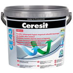 Chit de rosturi praf gresie si faianta Ceresit CE 43 Antracit, gri, interior/exterior, 5 kg