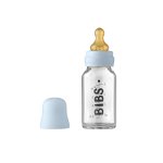 BIBS Baby Glass Bottle 110 ml biberon pentru sugari Baby Blue 110 ml, BIBS