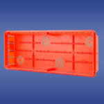 Cutie Flush 400 x 156 x 66mm portocalie (11,10), Elektro-Plast