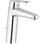 Baterie lavoar Grohe Eurodisc Cosmopolitan 23448002, 1/2'', monocomanda, marimea M, cartus ceramic, aerator, limitator debit, kit evacuare inclus, Crom