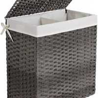 Cos rufe 110 L, Ratan sintetic, Alb, 