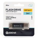 flash drive usb 3.0 si type c 64gb c-depo platinet, PLATINET