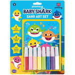 Set Pictura cu nisip, 2 imagini si 1 folie stickere Baby Shark, Alligator