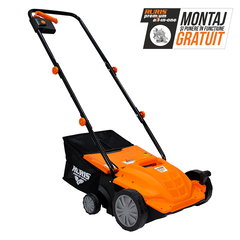 Scarificator si aerator gazon electric Ruris RXE888, 1500 W, 32 cm, 30 L, RURIS
