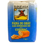 Faina alba de grau 000 pentru cozonac Baneasa 1 kg