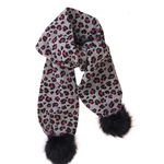 Fular tricotat, animal print Minoti, KG SCARF