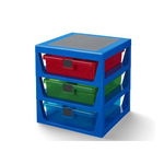 Organizator LEGO cu trei sertare albastru 40950002, Lego