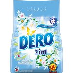 Detergent automat Dero 2 in 1 Iris alb si flori de romanita, 4kg, 40 spalari