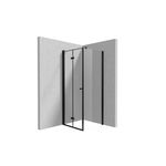 Cabina dus 70x50 cm crom cu perete fix si usa batanta Deante Kerria Plus, Deante