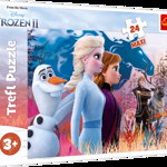 Puzzle Trefl Maxi Disney Frozen 2, Calatorie magica 24 piese, Trefl