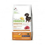 NATURAL TRAINER Sensitive No Gluten, XS-S, Miel, hrană uscată monoproteică câini, sistem digestiv, 7kg, NATURAL TRAINER
