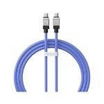 Baseus Cablu Type-C la Type-C CoolPlay Series Fast Charging, 100W, 1m, Albastru