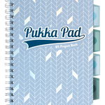 Caiet B5 cu spirala - Project Book - Albastru deschis | Pukka Pad, Pukka Pad
