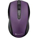 Mouse, Canyon, CNS-CMSW08V, Wireless, USB, 1600 dpi, 6 btns, Negru/Mov