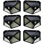 Set 6 Lampi Ultra 100 Led, Solar cu Senzor de Miscare si Lumina, 3 Moduri de Iluminare, ST11330, 