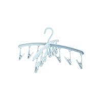 Set de uscator de rufe, 12 clips, albastru deschis