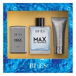 
Set Bi-es Max Ice Freshness Men: Apa de Toaleta 100 ml, Apa de Parfum 15 ml si Gel de Dus 50 ml
