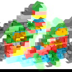 Jucarie Cuburi de Construit Pilsan in Cutie Jumbo Blocks 166 Piese, Pilsan