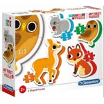 Puzzle Maxi 4 in 1 Animale din Padure Clementoni 14 piese