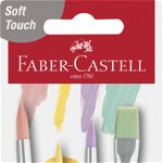 Pensule, 4buc/set, Soft Touch Pastel Faber-Castell, Faber-Castell