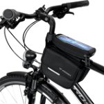 Wozinsky Torba rowerowa na ramę sakwa na rower wodoodporne etui na telefon 1,5l czarny (WBB26BK), Wozinsky