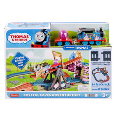 Thomas set de joaca crystal caves adventure cu locomotiva motorizata thomas